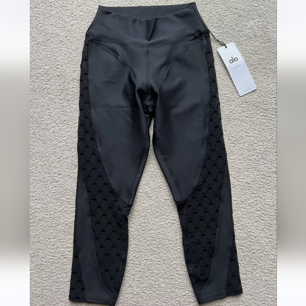 Alo yoga Airlift Mesh High-Waist Celeste Capri - Picture 4 of 4